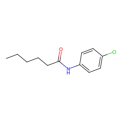 N-(4-chlorophenyl)hexanamide structure