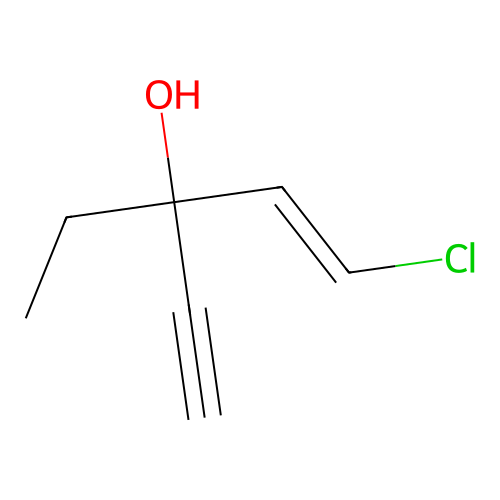 Ethchlorvynol structure