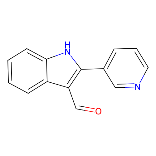 2-(pyridin-3-yl)-1H-indole-3-carbaldehyde structure