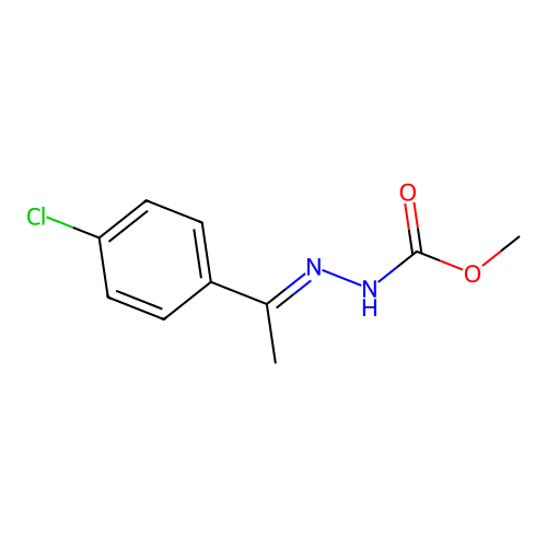 methyl N-[1-(4-chlorophenyl)ethylideneamino]carbamate structure