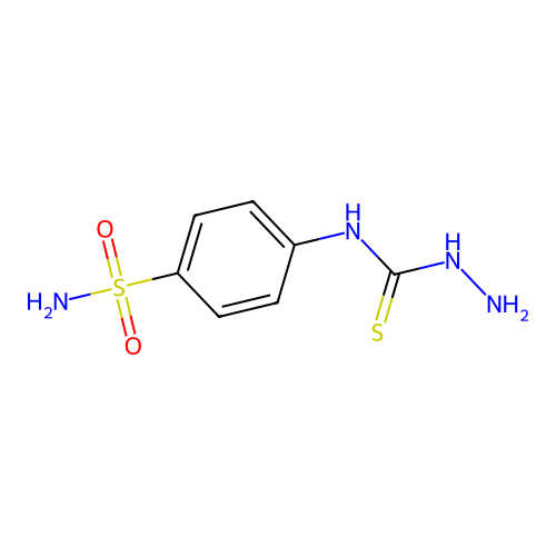 4-Hydrazinothiocarbonylamino-benzenesulfonamide structure