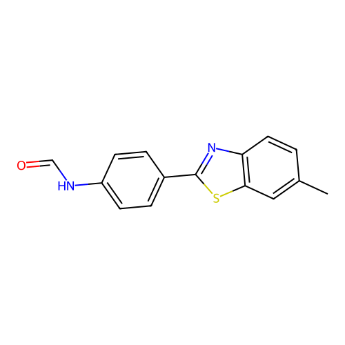 4-(6-Methyl-1,3-benzothiazol-2-yl)phenylformamide structure
