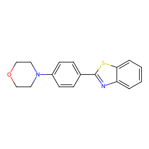 2-[4-(Morpholin-4-yl)phenyl]-1,3-benzothiazole structure
