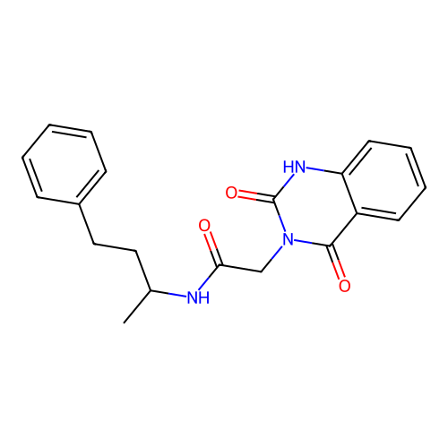 2-(2,4-dioxo-1H-quinazolin-3-yl)-N-(4-phenylbutan-2-yl)acetamide structure