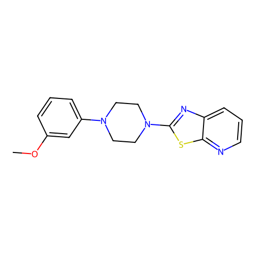 1-(3-Methoxyphenyl)-4-{[1,3]thiazolo[5,4-b]pyridin-2-yl}piperazine structure