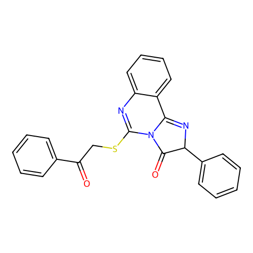 5-[(2-oxo-2-phenylethyl)sulfanyl]-2-phenyl-2H,3H-imidazo[1,2-c]quinazolin-3-one structure
