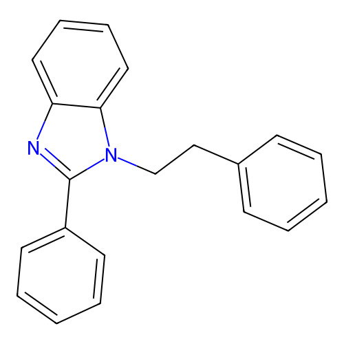 2-Phenyl-1-(2-phenylethyl)benzimidazole structure