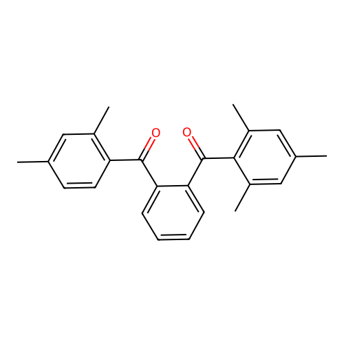 1-(2,4-Dimethylbenzoyl)-2-(2,4,6-trimethylbenzoyl)benzene structure