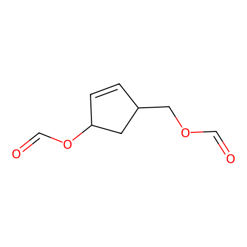 (4-(Formyloxy)cyclopent-2-enyl)methyl formate structure