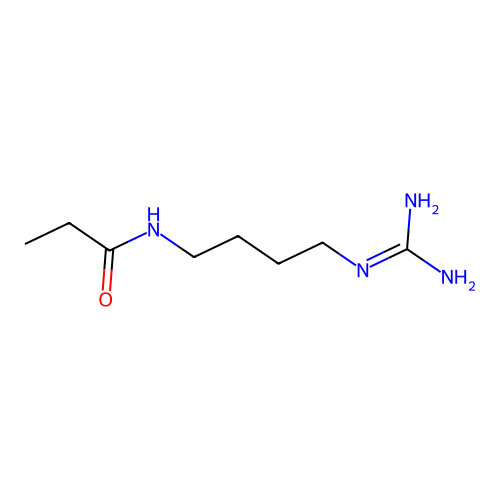 Propanoylagmatine structure