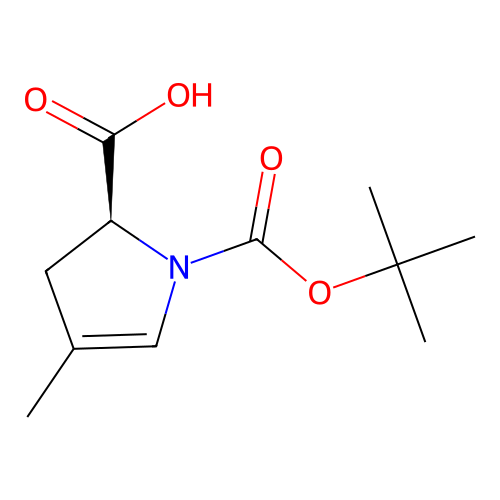 (S)-1-(Tert-butoxycarbonyl)-4-methyl-2,3-dihydro-1H-pyrrole-2-carboxylic acid structure