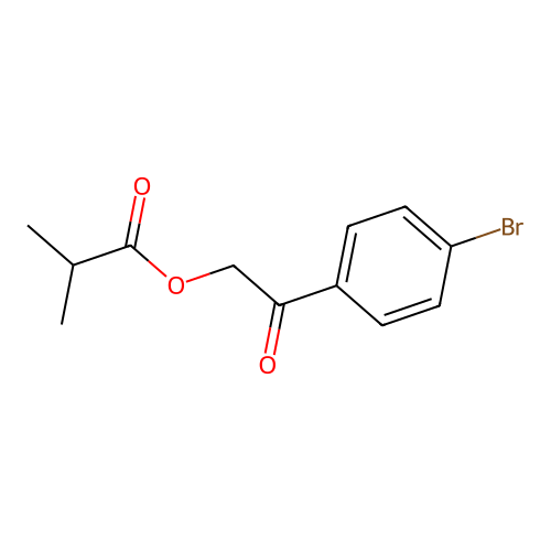 4-Bromophenacyl isobutanoate structure