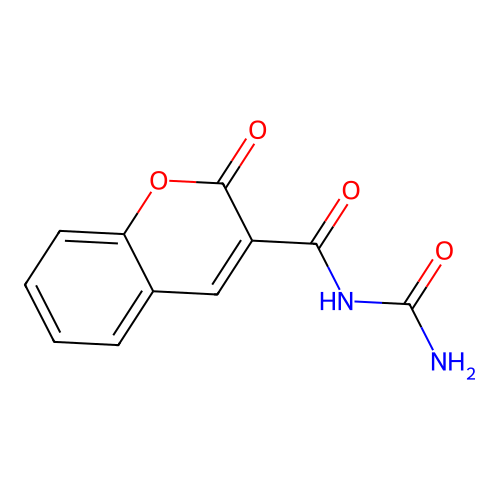 3-Allophanoylcoumarin structure