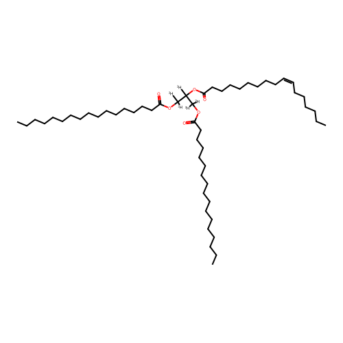 1,3-diheptadecanoyl-2-(10Z-heptadecenoyl)-glycerol (d5) structure