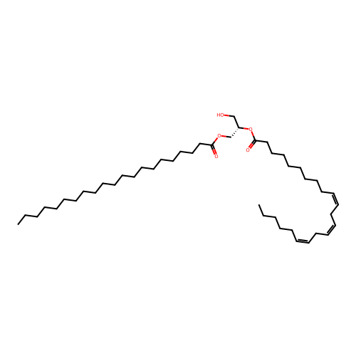 1-heneicosanoyl-2-(10Z,13Z,16Z-docosatrienoyl)-sn-glycerol structure