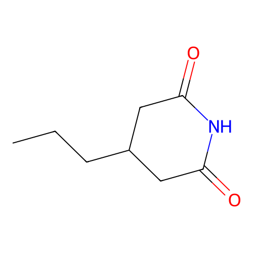 4-Propylpiperidine-2,6-dione structure