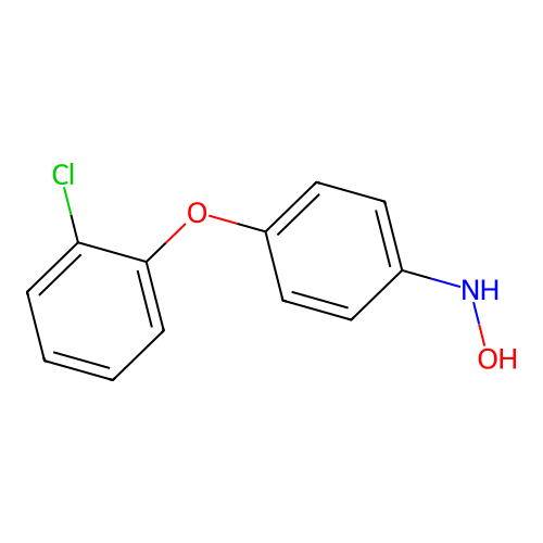 4-(2-Chlorophenoxy)-N-hydroxybenzenamine structure