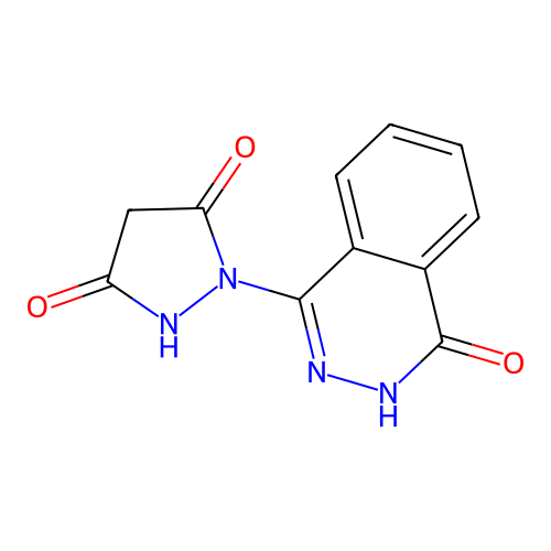 1-(4-oxo-3H-phthalazin-1-yl)pyrazolidine-3,5-dione structure