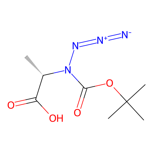 N-tert-Butyloxycarbonyl-dl-azidoalanine structure