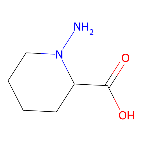 1-Aminopiperidine-2-carboxylic acid structure