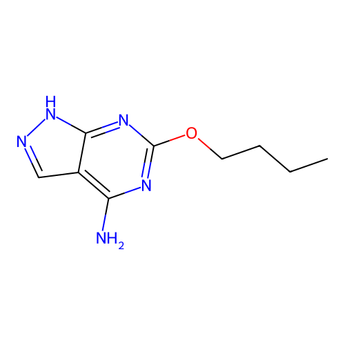 4-Amino-6-butyloxopyrazolo[3,4-d]pyrimidine structure