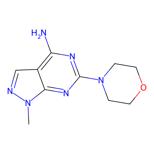 4-Amino-1-methyl-6-morpholinopyrazolo[3,4-d]pyrimidine structure