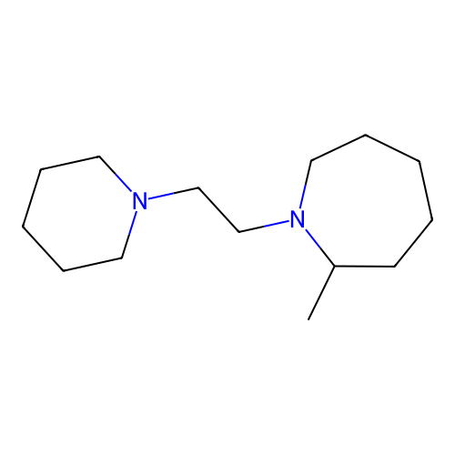 Hexahydro-2-methyl-1-[2-(1-piperidinyl)ethyl]-1H-azepine structure