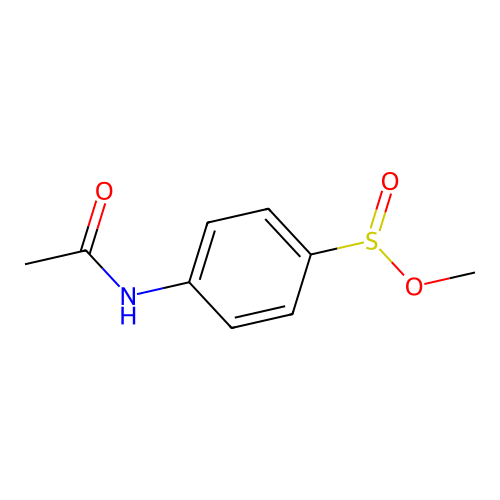 Methyl 4-acetamidobenzenesulfinate structure
