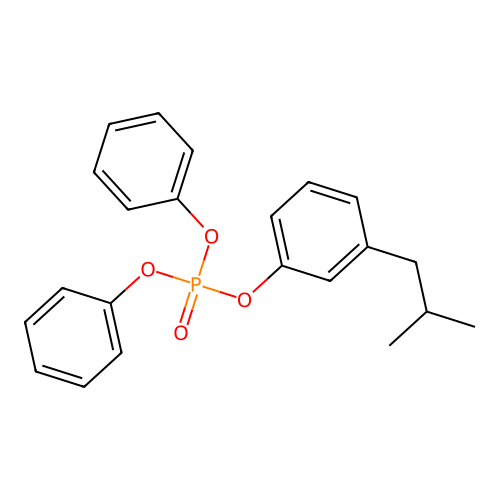 3-(2-Methylpropyl)phenyl diphenyl phosphate structure