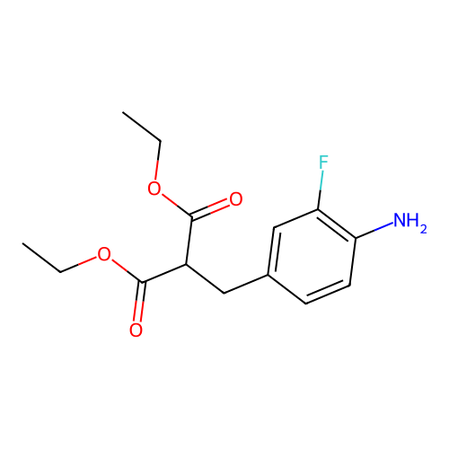 Diethyl 2-[(4-amino-3-fluorophenyl)methyl]propanedioate structure