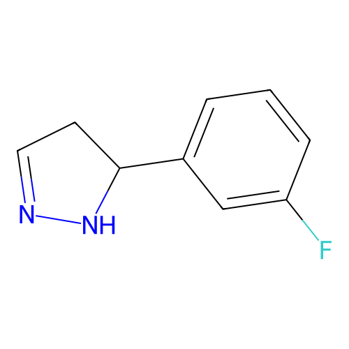 5-(3-Fluorophenyl)-4,5-dihydro-1H-pyrazole structure