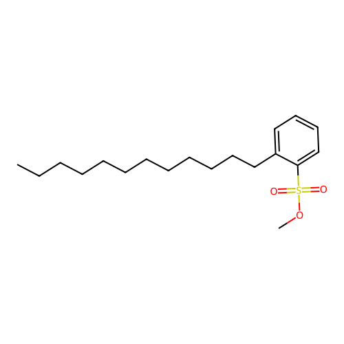 Methyl dodecylbenzenesulphonate structure