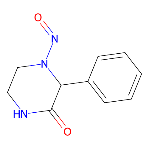 4-Nitroso-3-phenylpiperazin-2-one structure
