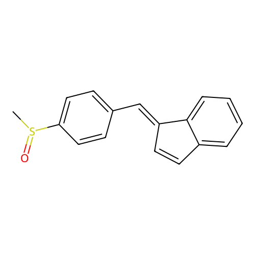 1-[(4-Methylsulfinylphenyl)methylidene]indene structure