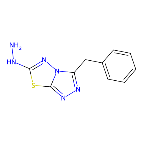 3-Benzyl-6-hydrazino[1,2,4]triazolo[3,4-b][1,3,4]thiadiazole structure