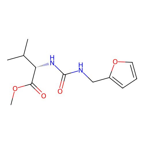 methyl (2S)-2-(furan-2-ylmethylcarbamoylamino)-3-methylbutanoate structure