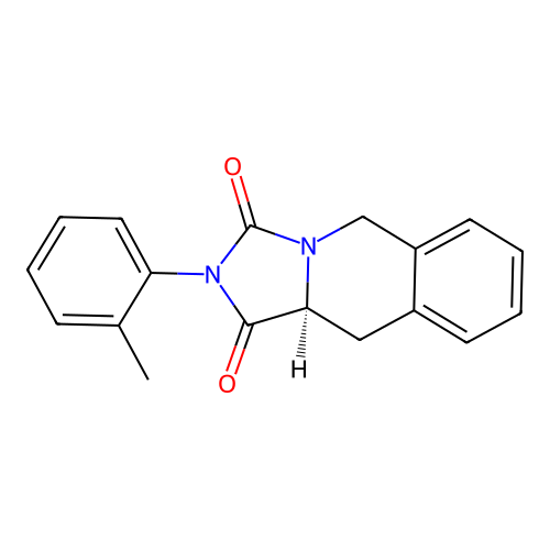 (10aS)-2-(2-methylphenyl)-10,10a-dihydro-5H-imidazo[1,5-b]isoquinoline-1,3-dione structure