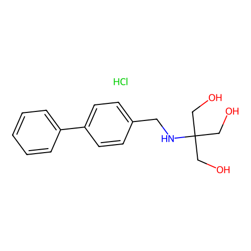 2-[(4-Biphenylylmethyl)amino]-2-(hydroxymethyl)-1,3-propanediol hydrochloride structure