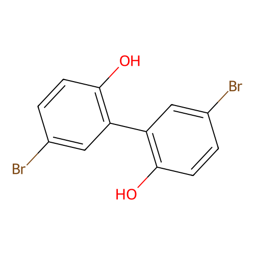 5,5'-Dibromo-2,2'-dihydroxy-biphenyl structure