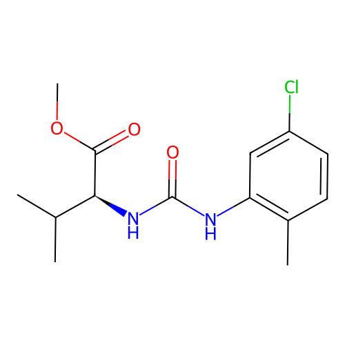 (S)-2-[3-(5-Chloro-2-methyl-phenyl)-ureido]-3-methyl-butyric acid methyl ester structure