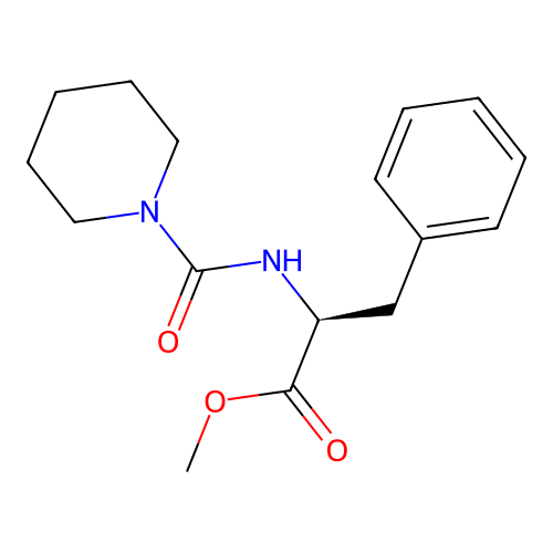 (R)-3-Phenyl-2-[(piperidine-1-carbonyl)-amino]-propionic acid methyl ester structure