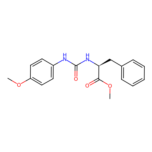 (S)-2-[3-(4-Methoxy-phenyl)-ureido]-3-phenyl-propionic acid methyl ester structure