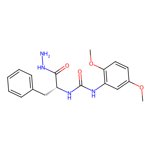1-(2,5-dimethoxyphenyl)-3-[(2R)-1-hydrazinyl-1-oxo-3-phenylpropan-2-yl]urea structure