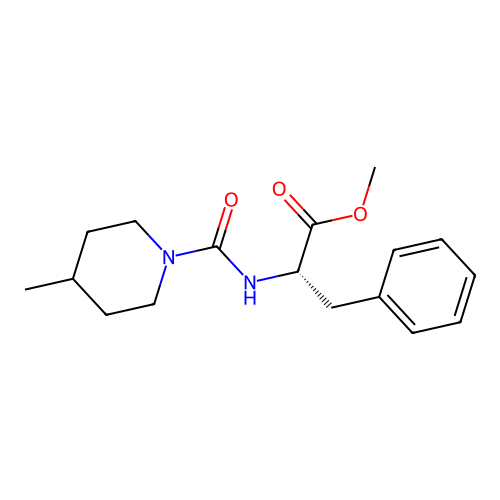 (S)-methyl 2-(4-methylpiperidine-1-carboxamido)-3-phenylpropanoate structure