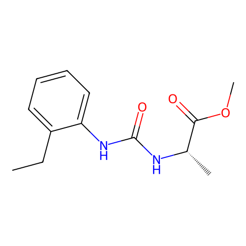 (S)-methyl 2-(3-(2-ethylphenyl)ureido)propanoate structure