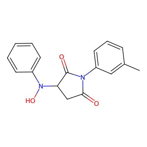 3-[Hydroxy(phenyl)amino]-1-(3-methylphenyl)pyrrolidine-2,5-dione structure