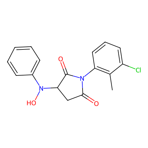 1-(3-Chloro-2-methylphenyl)-3-(hydroxy(phenyl)amino)pyrrolidine-2,5-dione structure