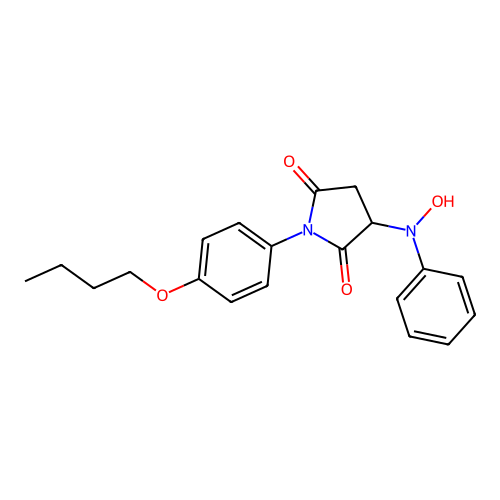 1-(4-Butoxyphenyl)-3-(hydroxy(phenyl)amino)pyrrolidine-2,5-dione structure