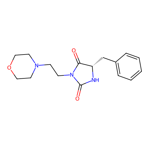 (S)-5-Benzyl-3-(2-morpholin-4-yl-ethyl)-imidazolidine-2,4-dione structure