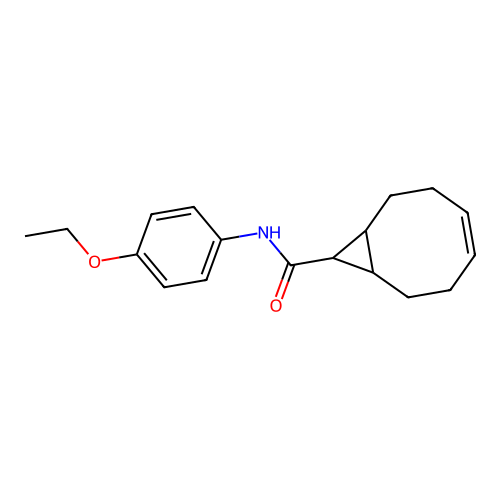 (4Z)-N-(4-ethoxyphenyl)bicyclo[6.1.0]non-4-ene-9-carboxamide structure